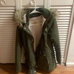Hollister fur coat